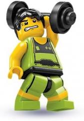 LEGO 8684 Minifigur Serie 2 - Gewichtheber 