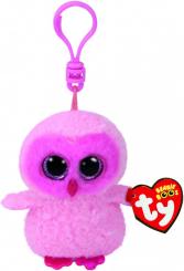 TY Twiggy Eule rosa mit Clip 8,5cm Beanie Boo's 