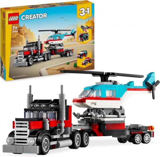 LEGO Creator - 31146 Tieflader mit Hubschrauber 