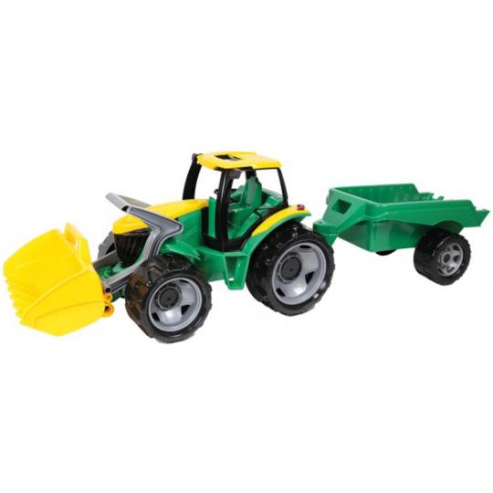 LENA 02123 - Traktor mit Frontlader und Anhänger 