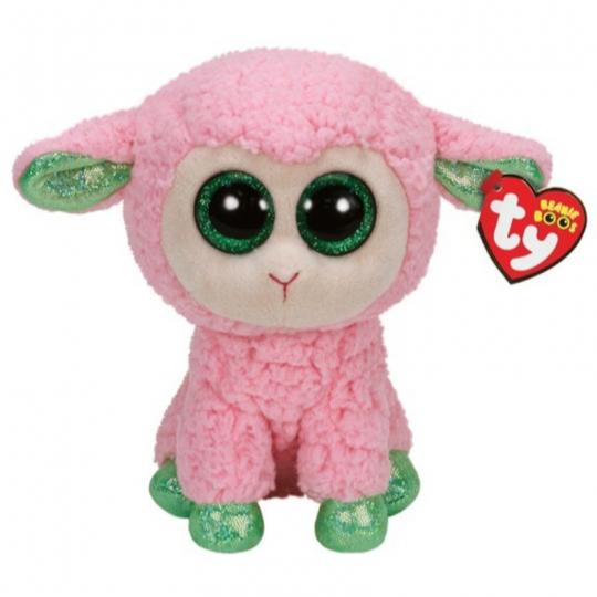 TY Plüschtier 24cm Leyla pinkes Schaf 